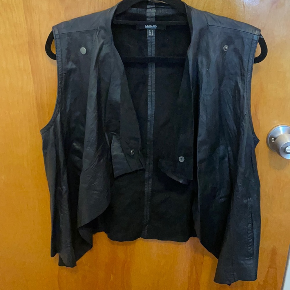 ASOS Real Leather Moto Vest